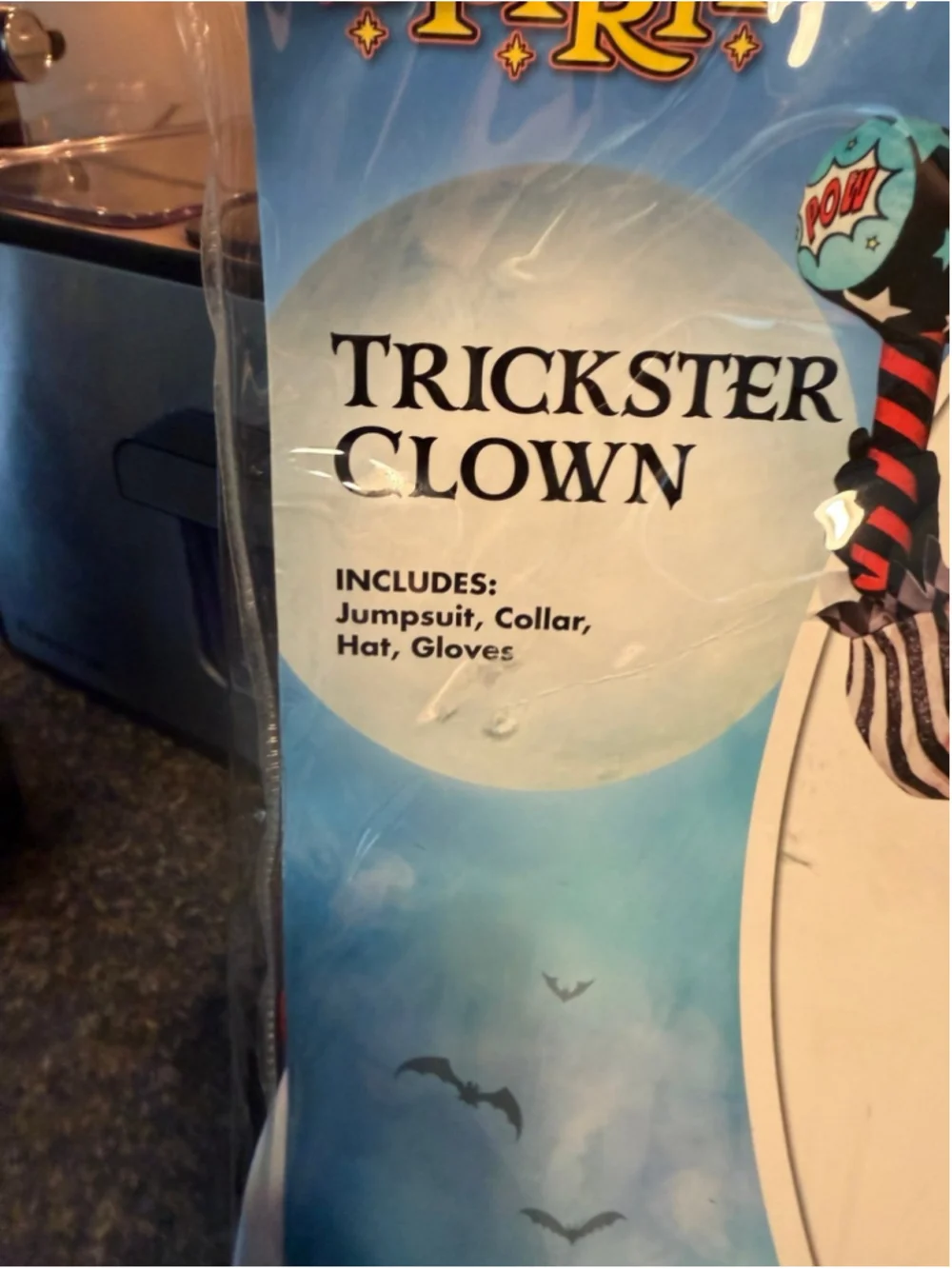 New Spirit Halloween Kids Trickster Clown Costume Halloween
